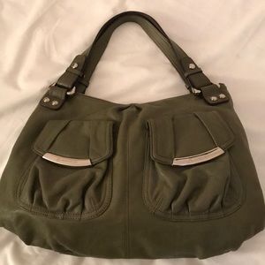 Leather B. Makowsky Olive Green Purse